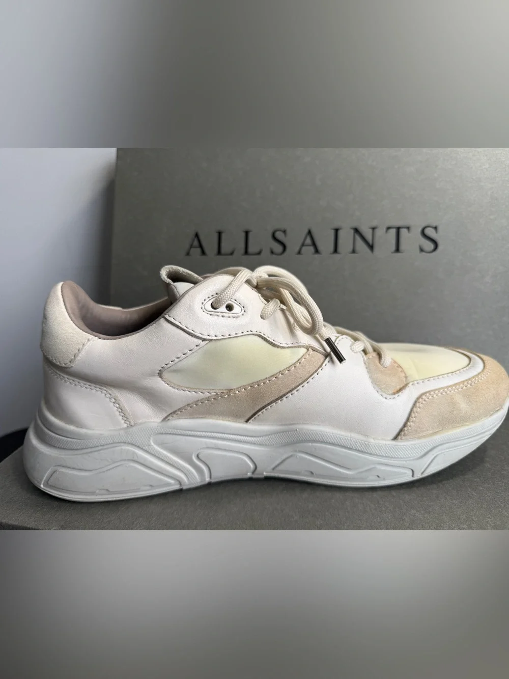 AllSaints VERGE RUNNER Leather Shoe - Picture 4 of 16